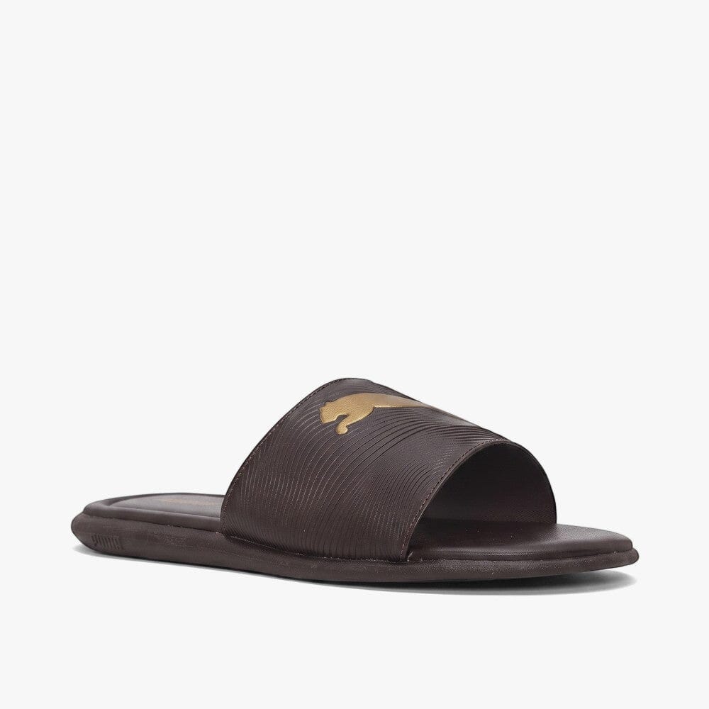 Puma Mens Sporty Embossed Slide Choc