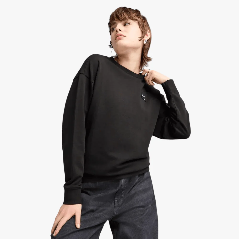 Puma Womens Ess Elevated Sweater Black
