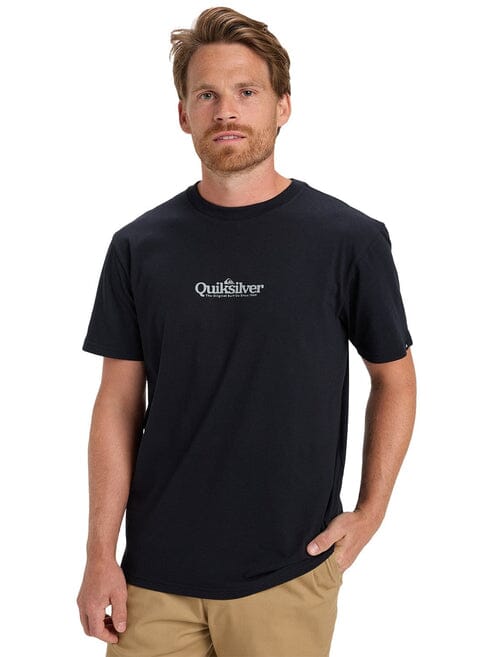 Quiksilver Mens Fineline Short Sleeve Tee Black