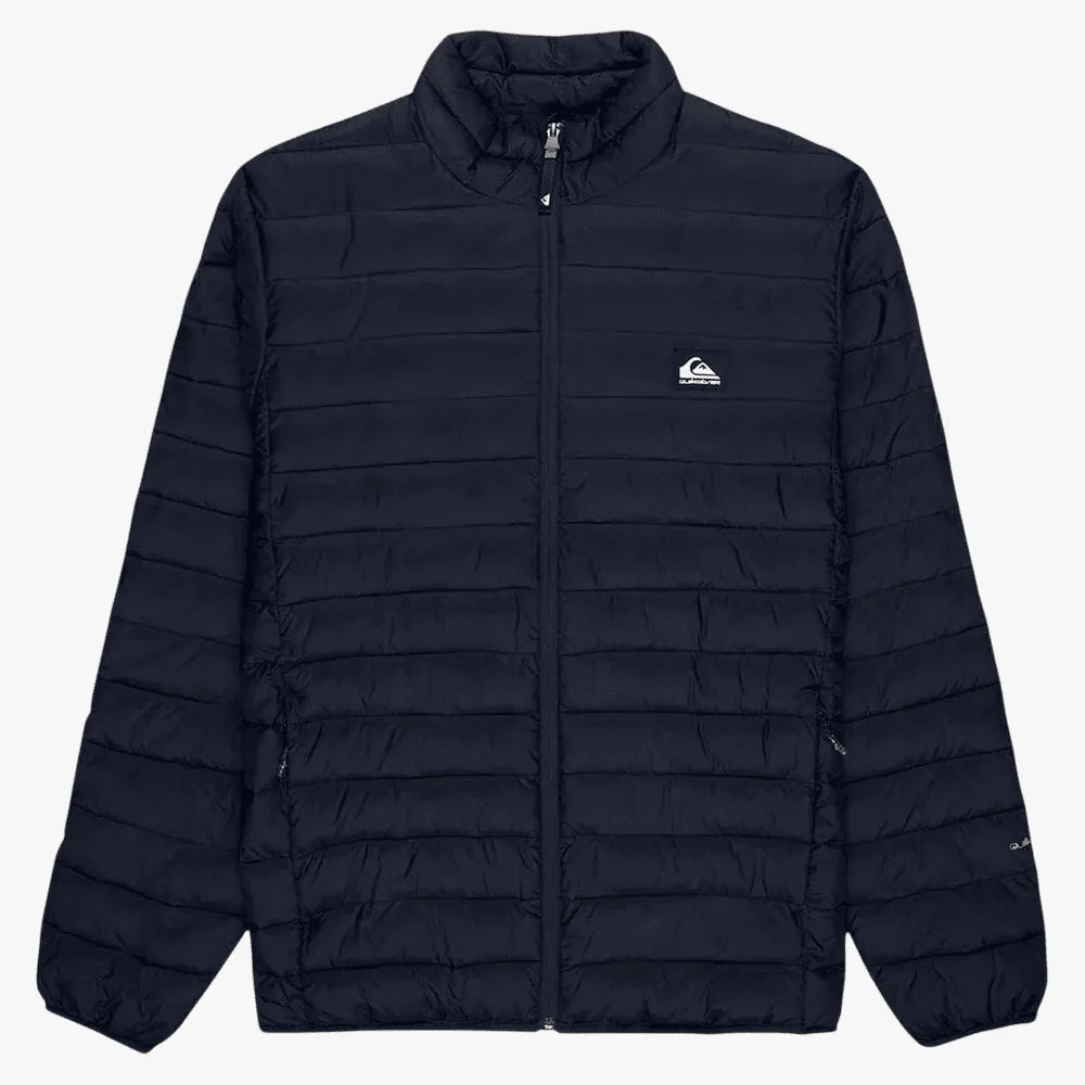 Quiksilver Mens Puffer Full Zip Jacket Dark Navy