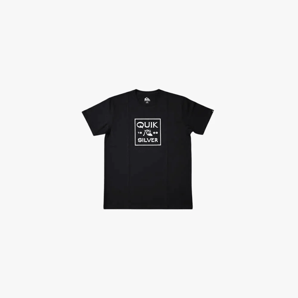 Quiksilver Mens Square Me Up Short Sleeve Tee Black