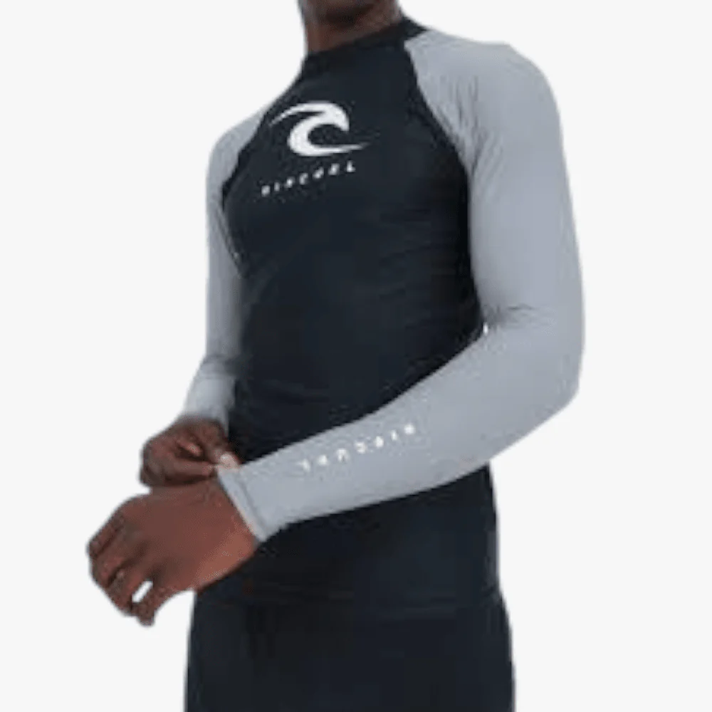 Ripcurl Mesn Corp Arm Long Sleeve Rash Vest Black