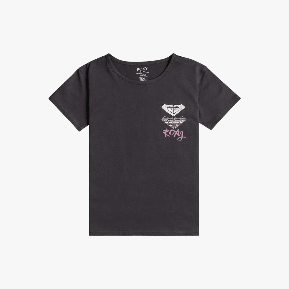 Roxy Girls Day & Night A Short Sleeve Tee Phantom