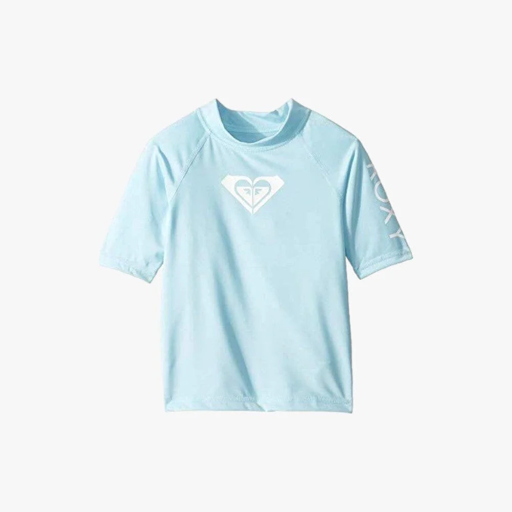 Roxy Girls Tods Whole Hearted Rashvest Crystal Blue