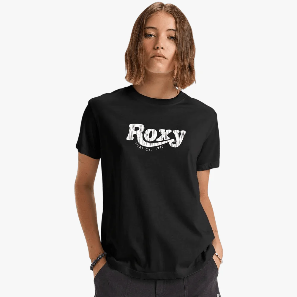 Roxy Womens Sun Over The Sand Short Sleeve Tee Black