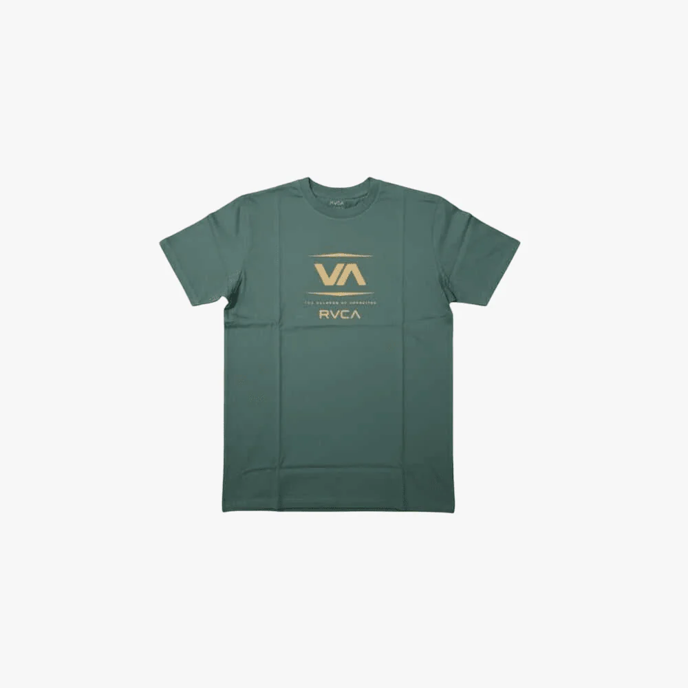Rvca Mens After Balance Short Sleeve Tee Grape Leaf