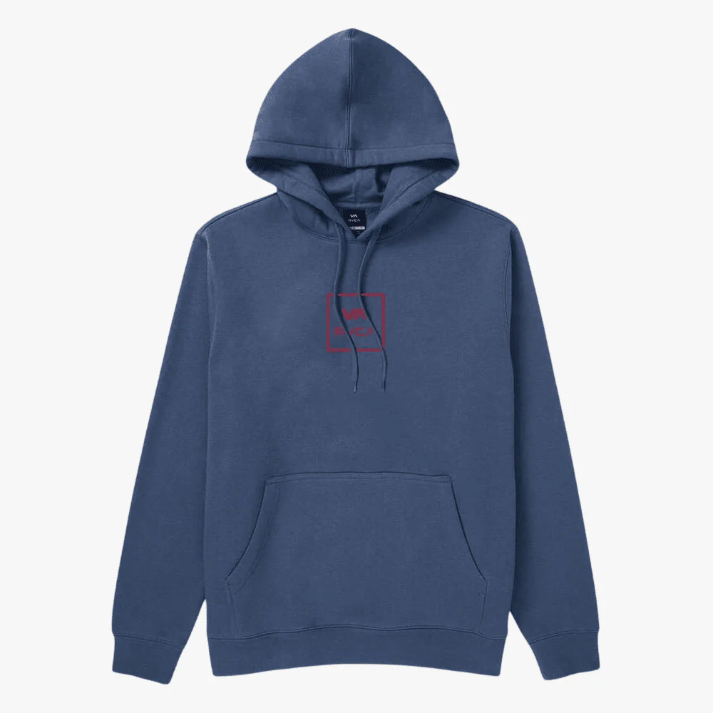 Rvca Mens All The Way Hoodie Moody Blue
