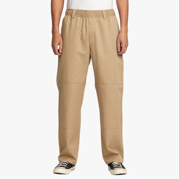 Rvca Mens Americana Elasticated Chino Pants Khaki