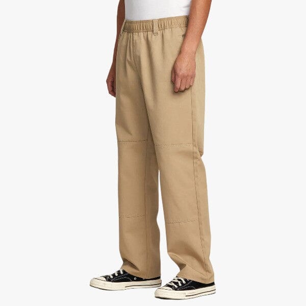 Rvca Mens Americana Elasticated Chino Pants Khaki - Image 3