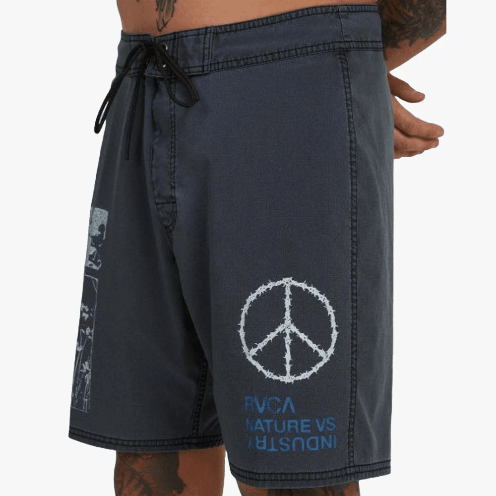 Rvca Mens Anthem Trunk Swim Shorts Black - Image 4
