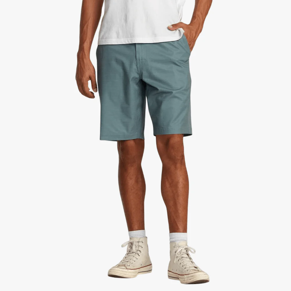 Rvca Mens Balance Hybrid Shorts Duck Blue