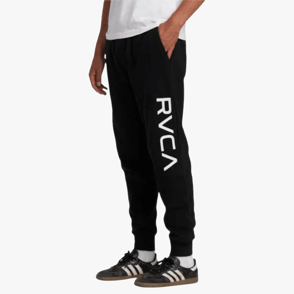 Rvca Mens Big Rvca Sweat Pants Black