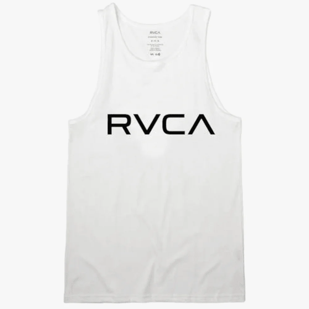 Rvca Mens Big Rvca Vest White