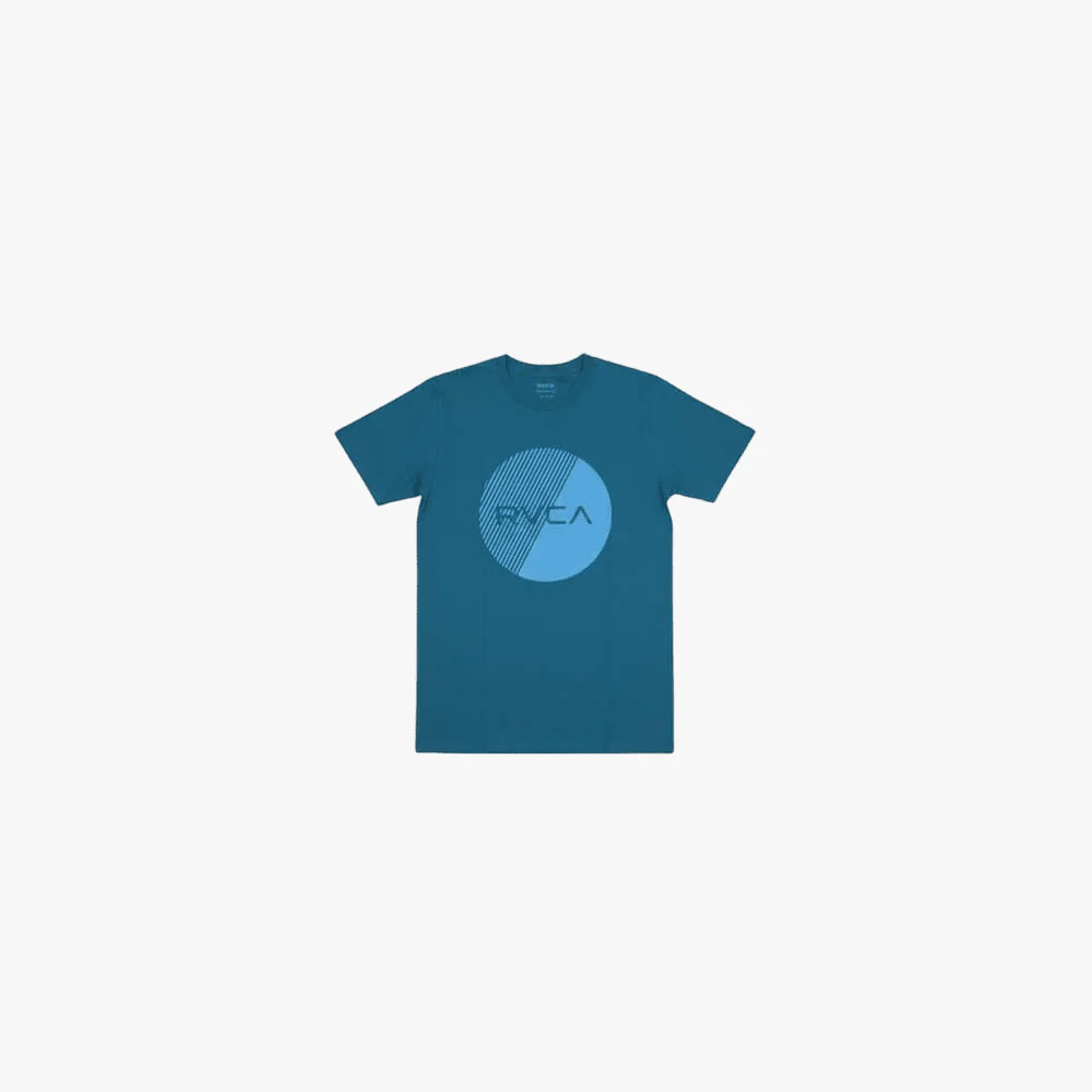 Rvca Mens Segment Short Sleeve Tee Washed Navy