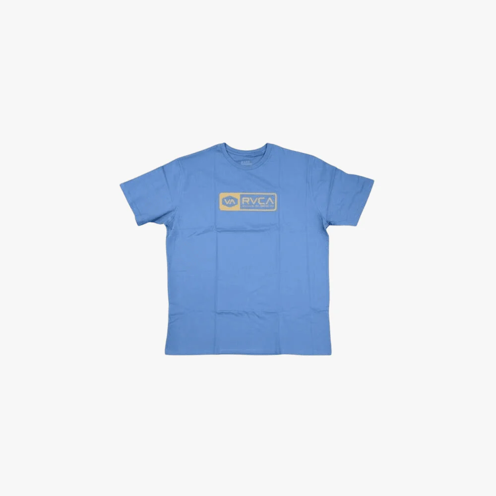 Rvca Mens Total Short Sleeve Tee Coronet Blue