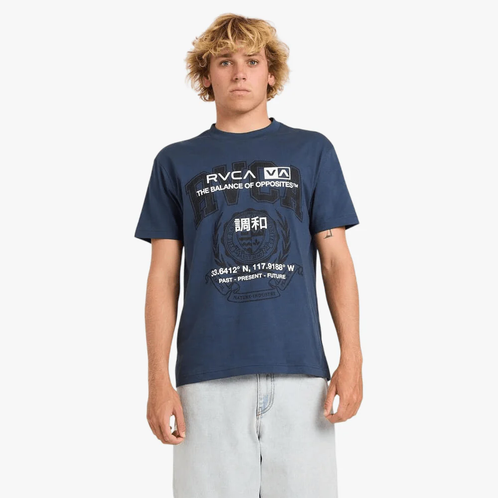 Rvca Mens Unitext Short Sleeve Tee Black