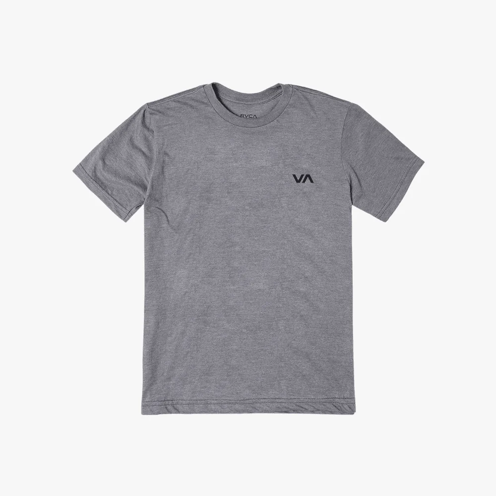 Rvca Mens Va Essential Short Sleeve Tee Grey Mocktwist