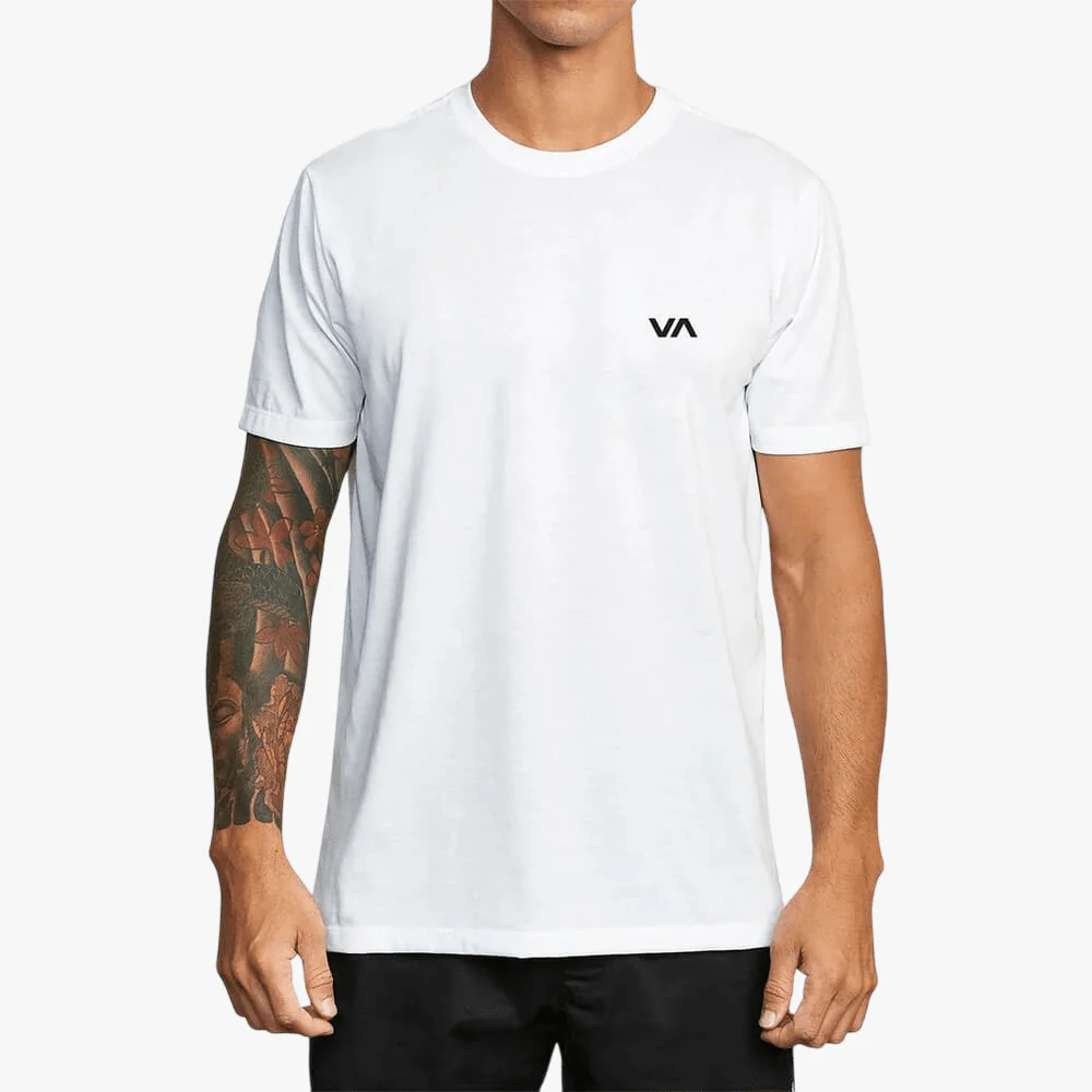Rvca Mens Va Essentials Short Sleeve Tee White