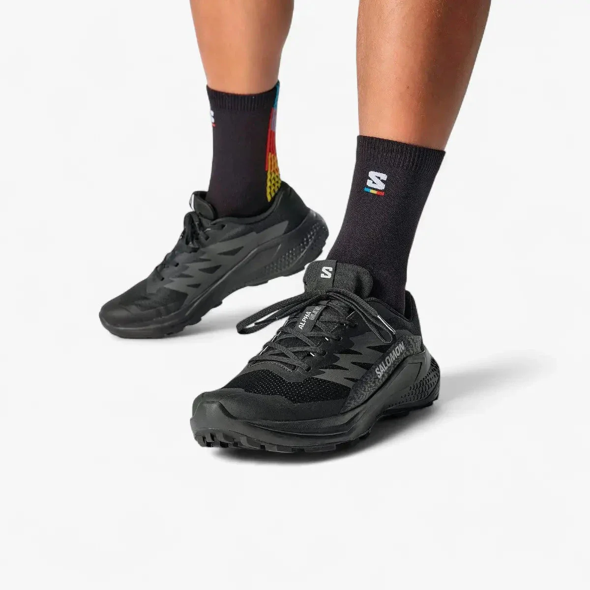 Salomon Mens Alphaglide Sneaker Black Asphalt Black - Image 2