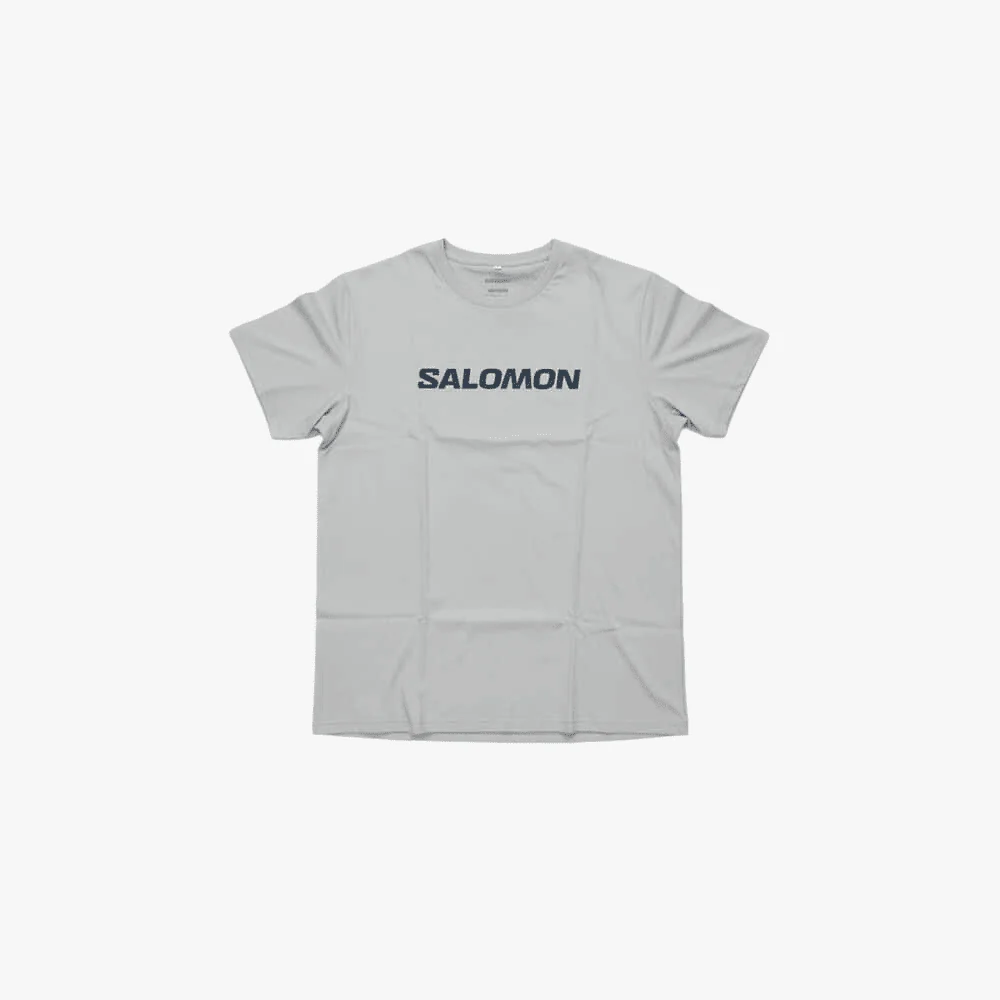 Salomon Mens Deep Roots Tee Gray Violet