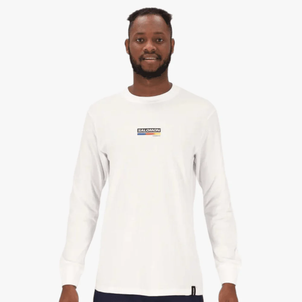 Salomon Mens Huck Long Sleeve Tee White