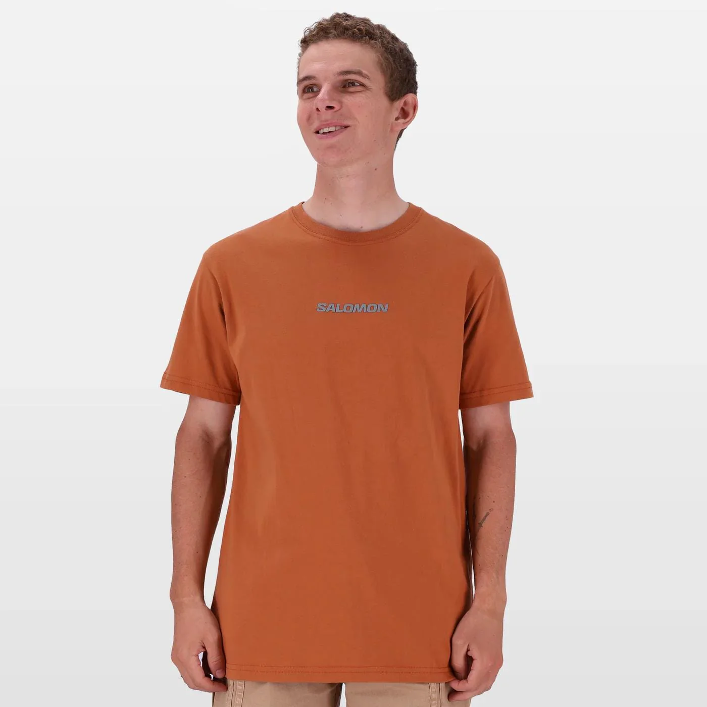 Salomon Mens Logo Short Sleeve Tee Sierra