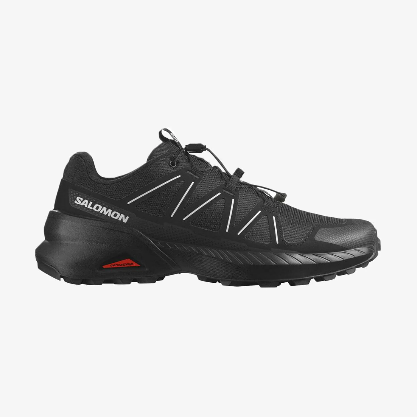 Salomon Mens Speedcross Peak Trail Sneaker Black Black Glacgr - Image 2