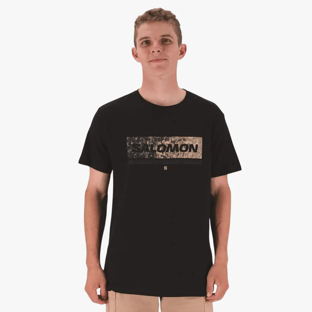 Salomon Mens Terrain Short Sleeve Tee Black