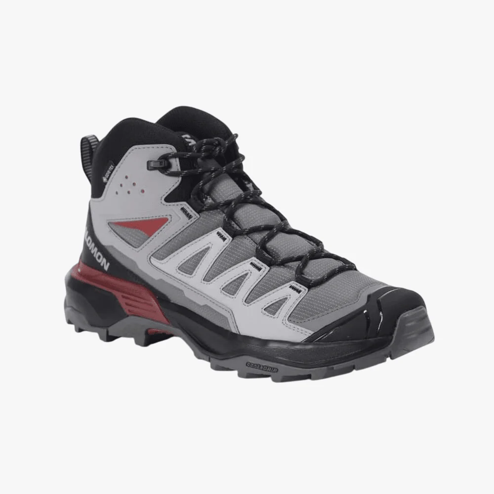 Salomon Mens X Ultra 360 Mid Gtx Sneaker Pewter Black Burnt Henna