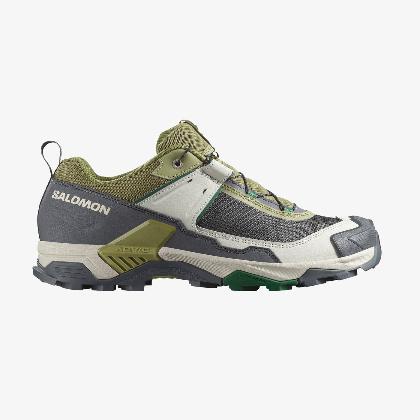 Salomon Mens X Ultra 5 Hiking Shoe Aloe Asphalt Eden - Image 2