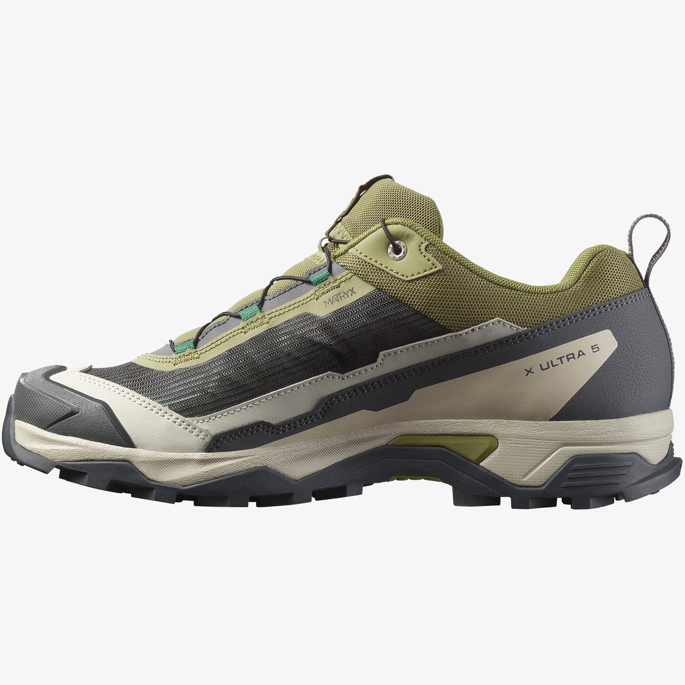 Salomon Mens X Ultra 5 Hiking Shoe Aloe Asphalt Eden - Image 7