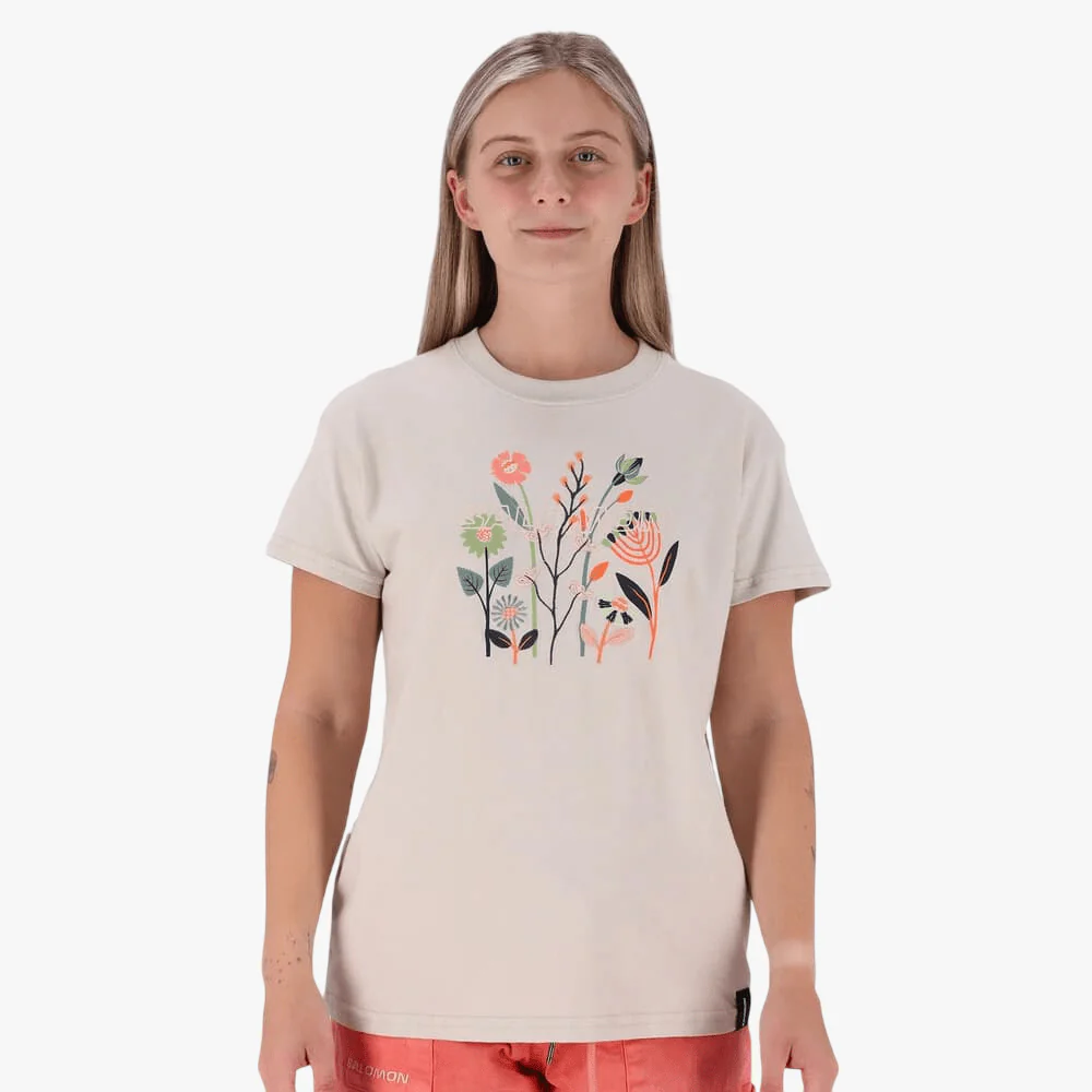 Salomon Womens Forever Young Tee Pumice Stone