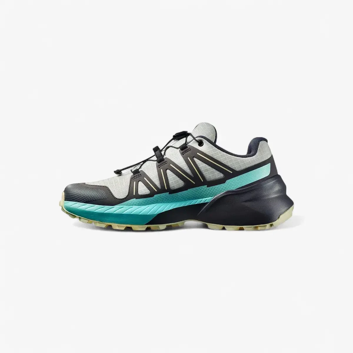 Salomon Womens Speedcross Peak Trail Sneaker Icicle Castlerock Aruba Blue - Image 3
