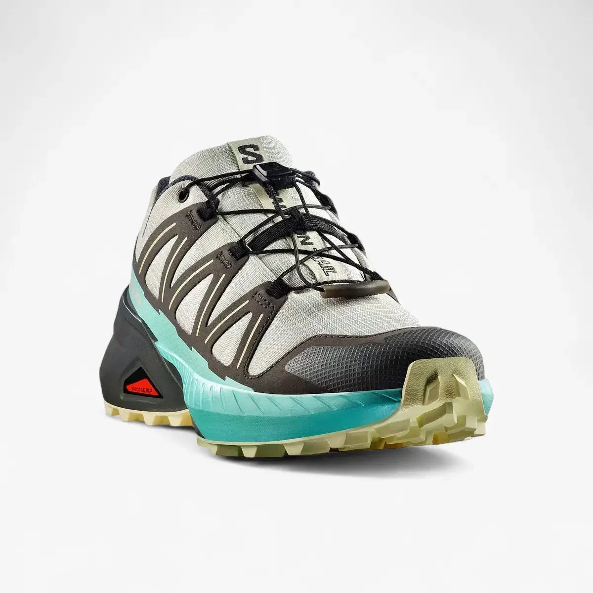 Salomon Womens Speedcross Peak Trail Sneaker Icicle Castlerock Aruba Blue - Image 4