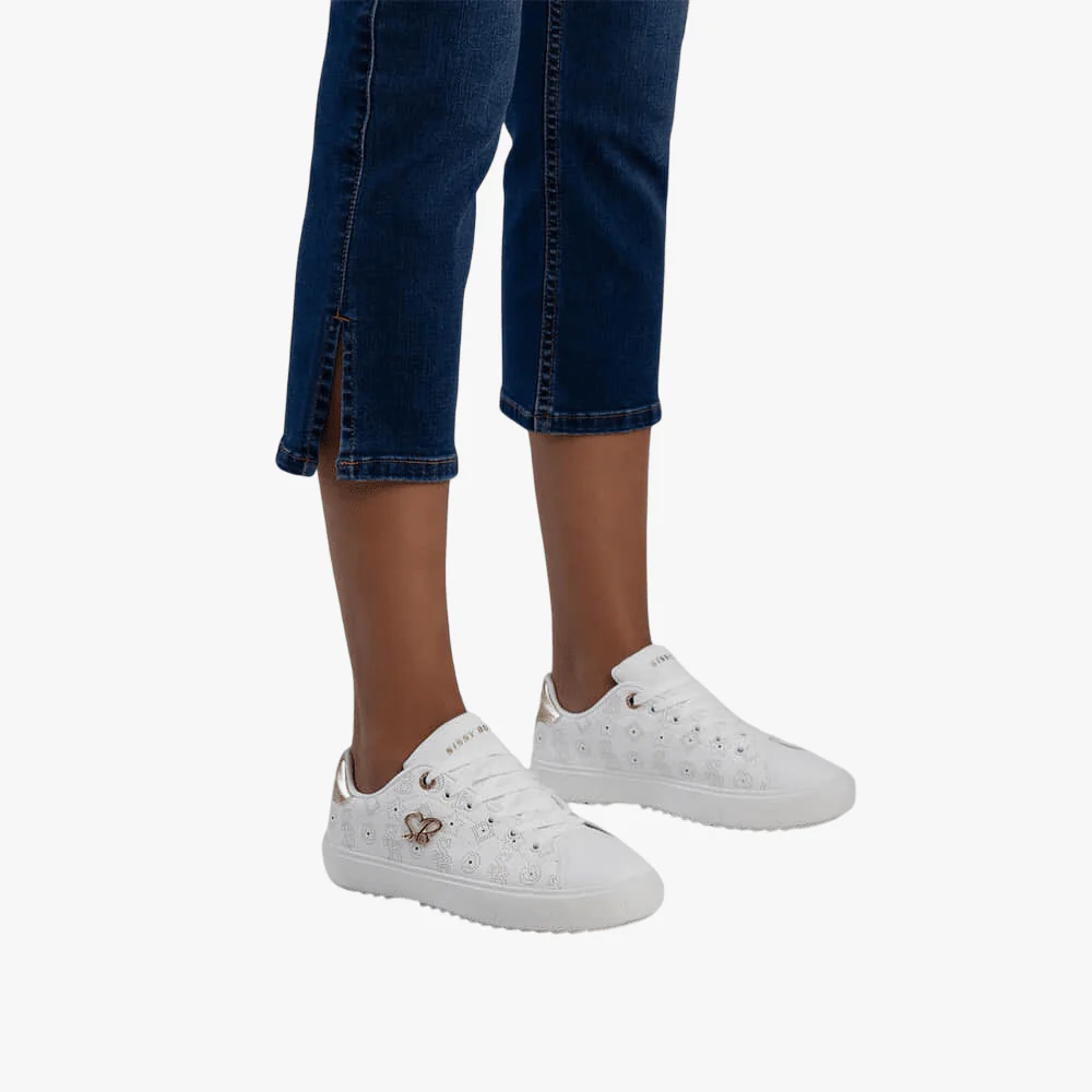 Sissy Boy All Over Punched Out Sneaker White