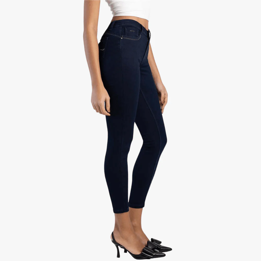 Sissy Boy Basic Mid Waist Lia Skinny Jean Blue Black