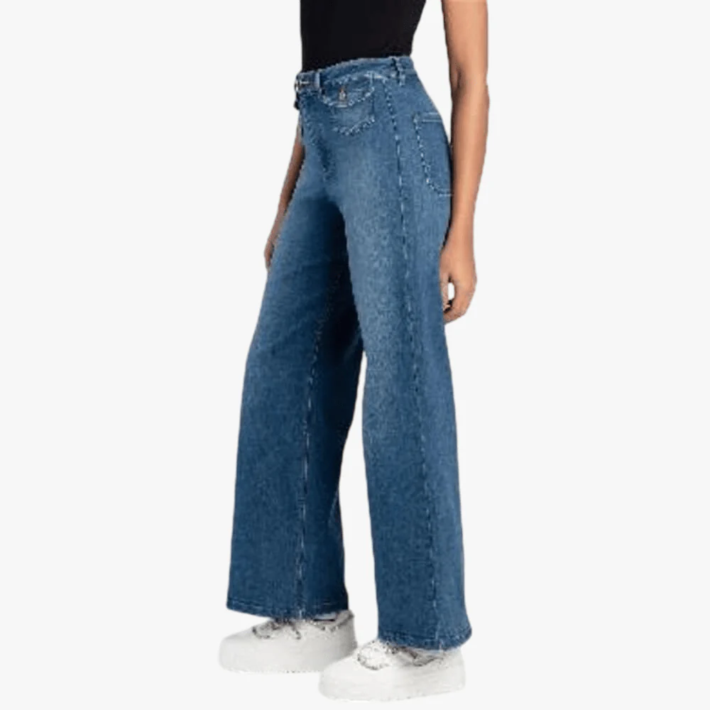 Sissy Boy High Waist Wide Leg With Fromt Pockets Medium Jean Vintage