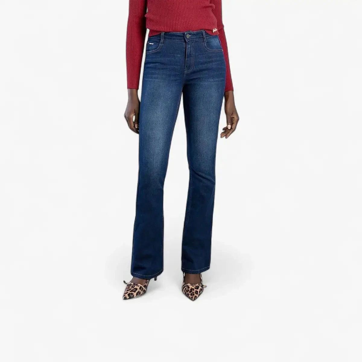 Sissy Boy Mid Waist Bootleg Jeans Dark Vintage - Image 4