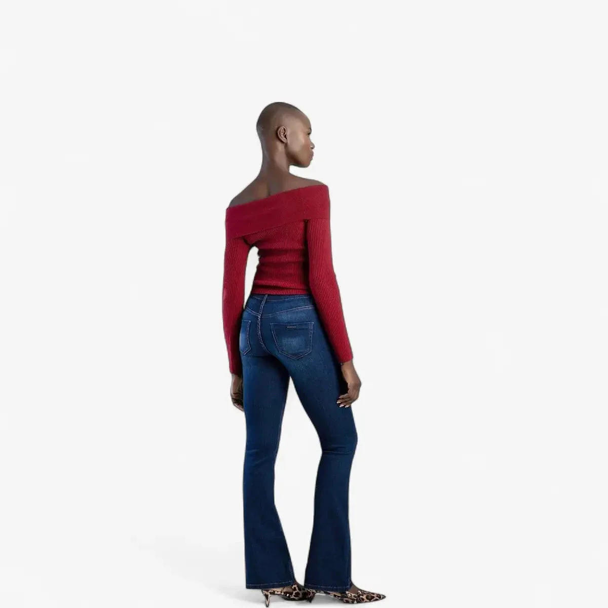Sissy Boy Mid Waist Bootleg Jeans Dark Vintage - Image 5