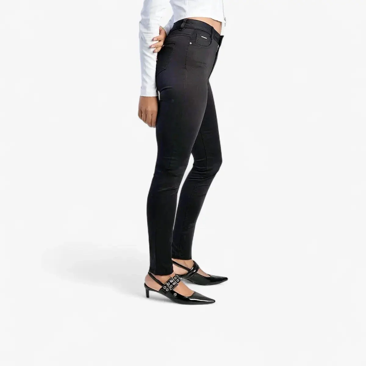 Sissy Boy Mid Waist Skinny Jean Black - Image 10