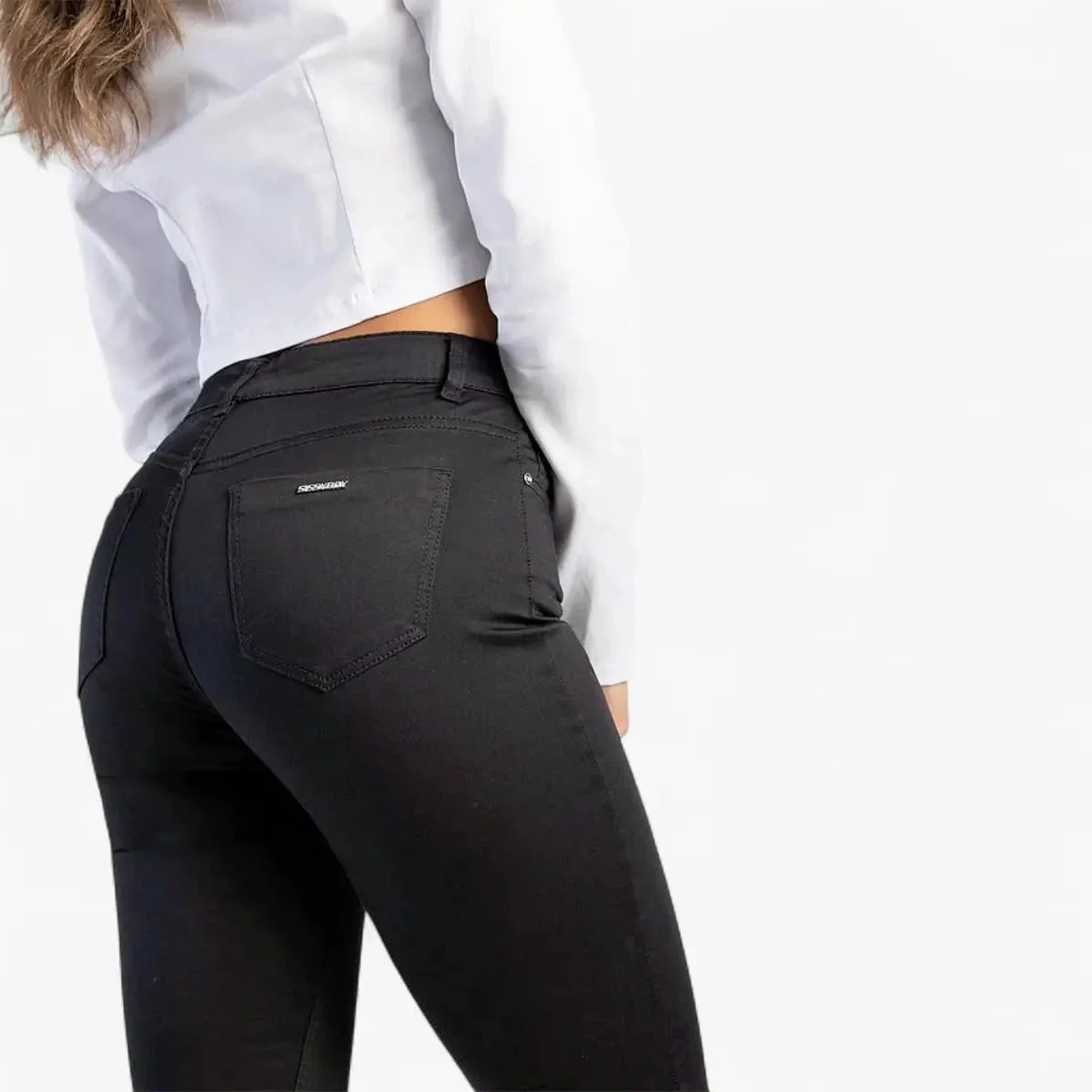 Sissy Boy Mid Waist Skinny Jean Black - Image 12