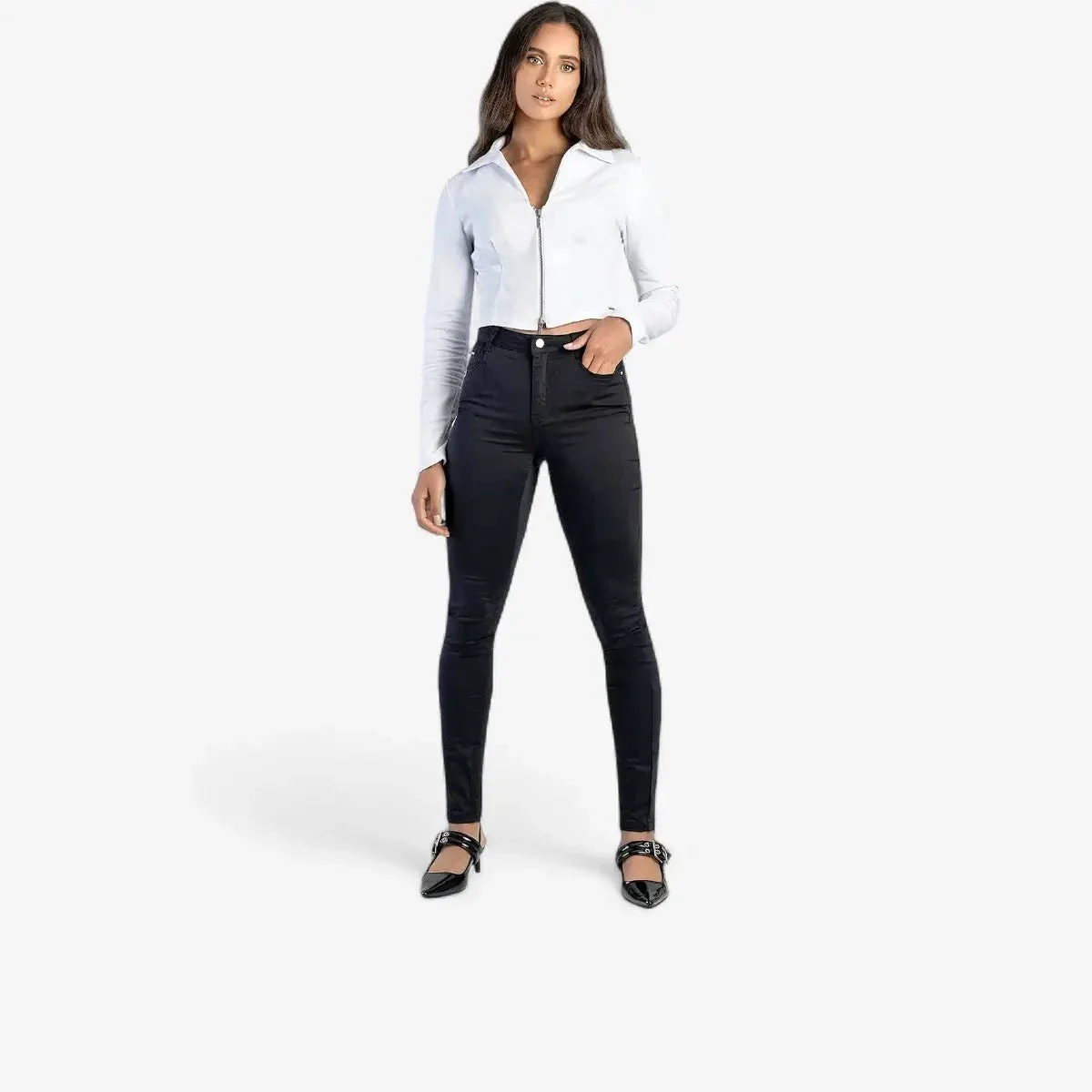 Sissy Boy Mid Waist Skinny Jean Black - Image 8