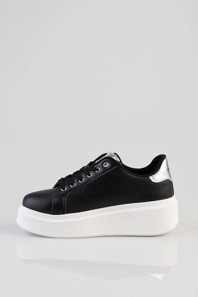 Sissy Boy Platform Sneaker Gem Detail Black - Image 5