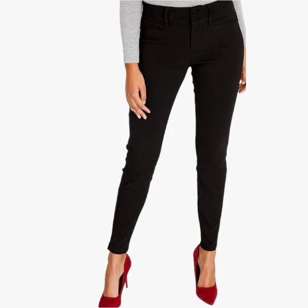 Sissy Boy Womens Eresha Mid Rise Skinny Pants Black