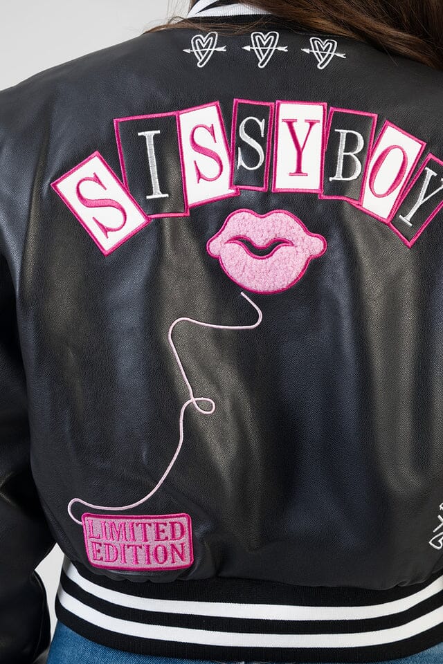 Sissy Boy Womens Its Electrifying Faux  Leather Jacket Black - Image 3