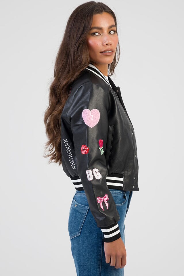 Sissy Boy Womens Its Electrifying Faux  Leather Jacket Black - Image 4