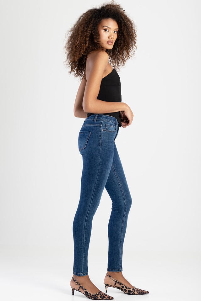 Sissy Boy Womens Mid Waist Charlotte Skinny Jean Med Vintage - Image 3