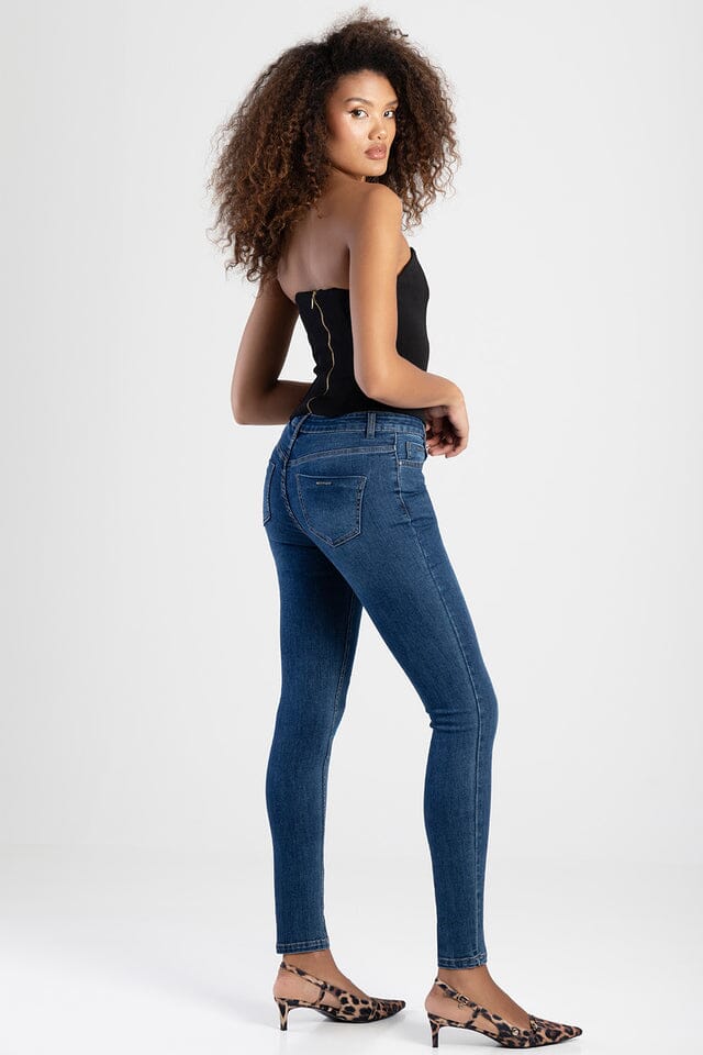 Sissy Boy Womens Mid Waist Charlotte Skinny Jean Med Vintage - Image 5