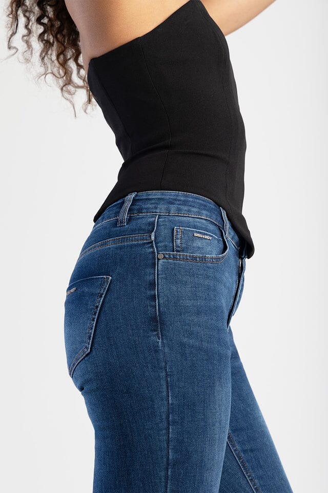 Sissy Boy Womens Mid Waist Charlotte Skinny Jean Med Vintage - Image 7