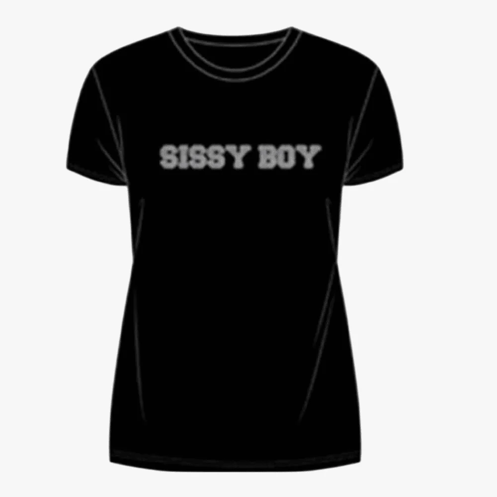 Sissy Boy Womens Regular Fit Top With Bling Short Sleeve Tee Bling